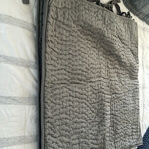 Pottery Barn pick stitch euro shams